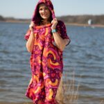 Kolorowe poncho do morsowania feniksy