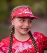 Kolorowy daszek sportowy Maliny w śmietanie