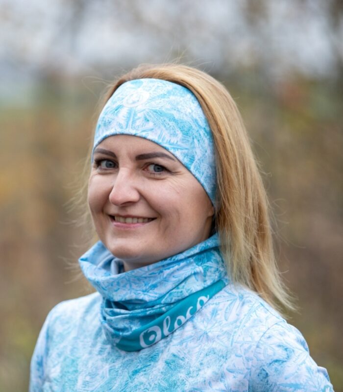 kolorowa opaska sportowa na głowę Elza