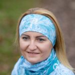 kolorowa opaska sportowa na głowę Elza