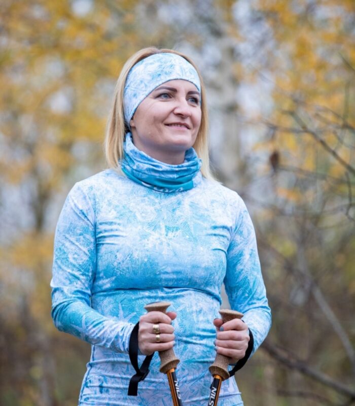 kolorowa opaska sportowa na głowę Elza