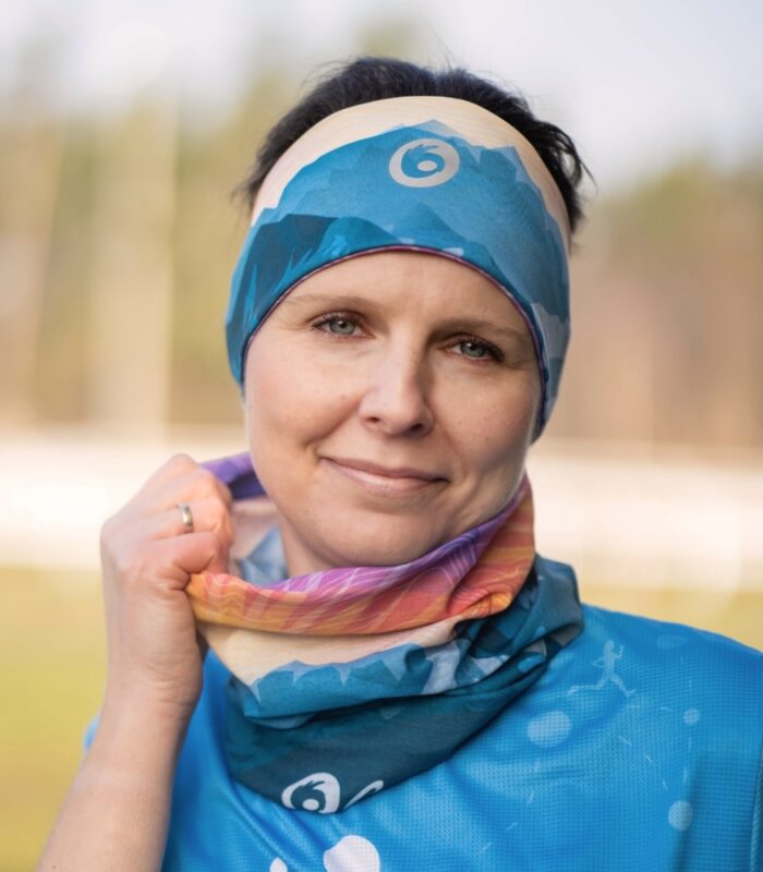 Opaska sportowa na głowę dwustronna Góry
