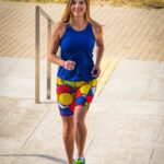 kolorowe legginsy damskie z kieszonką na telefon pikasa