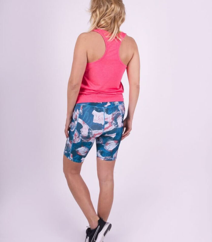 damskie legginsy sportowe krótkie floreski