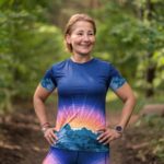 damska koszulka sportowa wzór góry