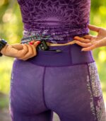 legginsy z wysokim stanem lawenda