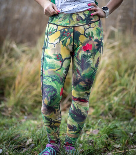 damskie legginsy sportowe długie las