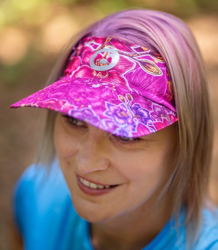 różowy daszek sportowy orchidea