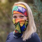 kolorowy komin chusta wielofunkcyjna pikasa