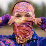 kolorowy komin termoaktywny skowronek