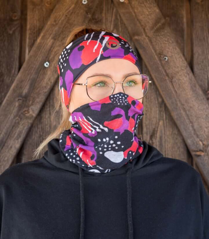chusta komin wielofunkcyjny floreski