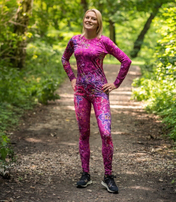 sportowy longsleeve damski orchidea
