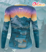 Sportowy longsleeve damski Góry - obrazek 2