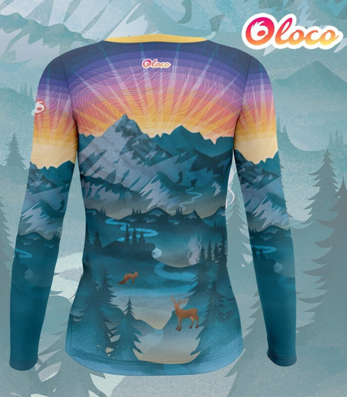 Sportowy longsleeve damski Góry - obrazek 2