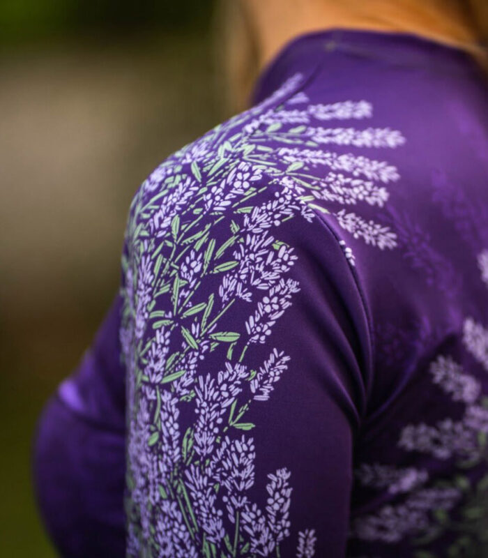 Sportowy longsleeve damski Lawenda - OSTATNIE SZTUKI - obrazek 5