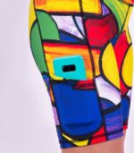 kolorowe legginsy damskie z kieszonką na telefon pikasa