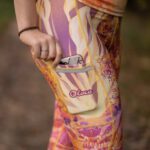 kolorowe legginsy damskie skowronek długie