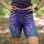 Legginsy Lawenda fioletowe krótkie