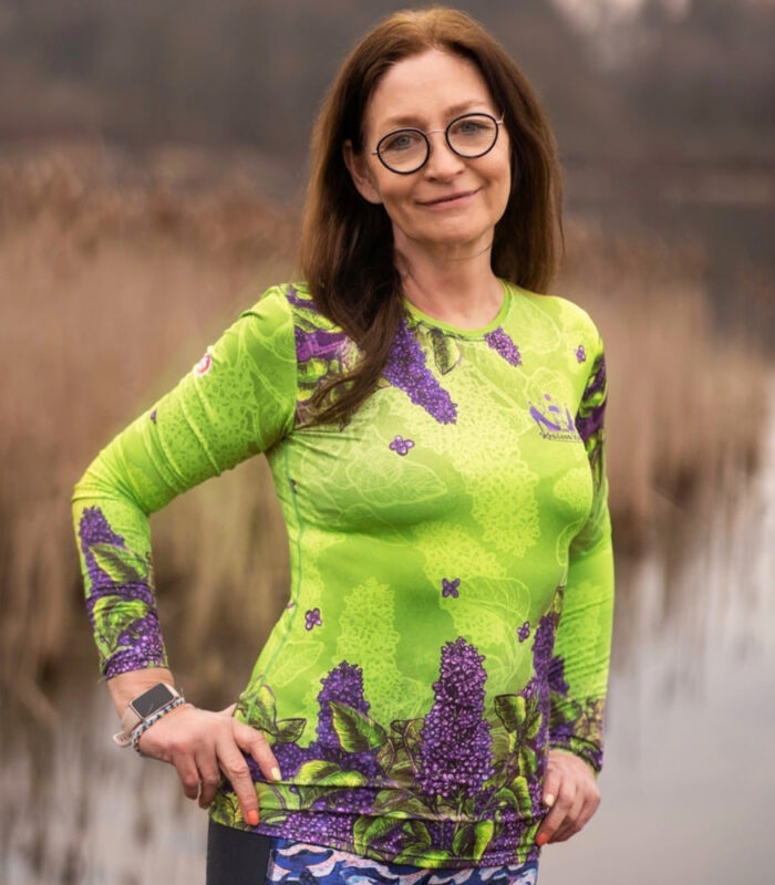 zielony longsleeve sportowy damski Lilak