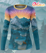Sportowy longsleeve damski Góry
