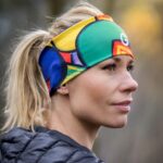 kolorowa opaska na głowę termoaktywna pikasa