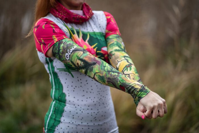 rękawki sportowe kolorowe las