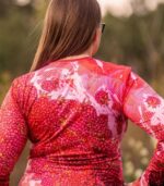 Sportowy longsleeve damski Maliny w śmietanie - obrazek 3