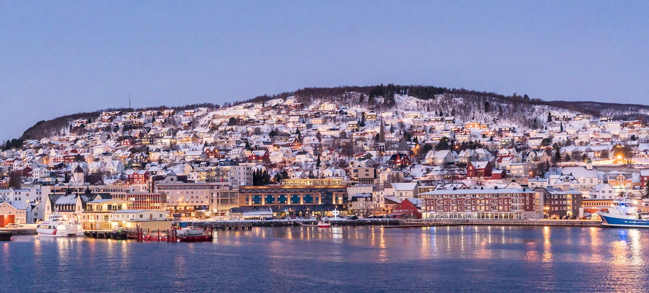 Tromso miasto zorzy polarnej