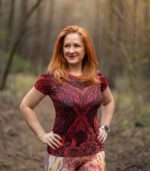 Damska koszulka sportowa Róże