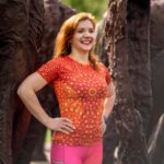 damska koszulka techniczna krótki rękaw papryczki