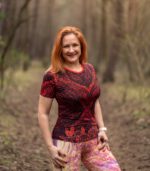 Damska koszulka sportowa Róże