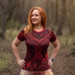 Damska koszulka sportowa Róże