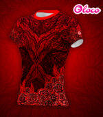 Damska koszulka sportowa RÓŻE krótki rękaw - obrazek 9