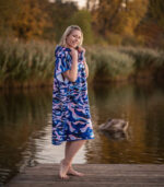 Kolorowe poncho do morsowania Marina