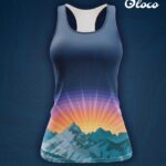 sportowa bokserka damska granatowa góry