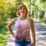 różowa koszulka bokserka tanktop sakura