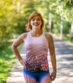 różowa koszulka bokserka tanktop sakura