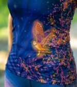 fioletowa bokserka tanktop sportowy sowa