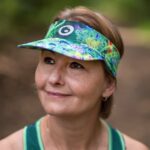 Kolorowy daszek sportowy zielony Magiczny Las