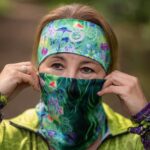 zielona opaska sportowa na głowę magiczny las