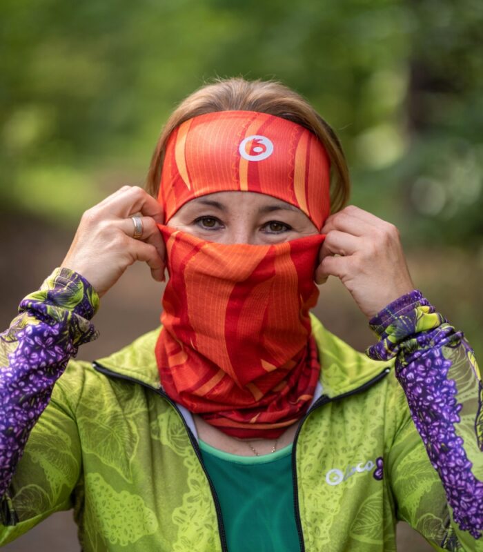 pomarańczowa opaska na głowę Vulcano