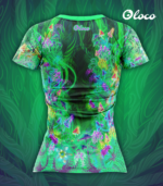 damska koszulka techniczna zielona Magiczny Las