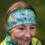 zielona opaska sportowa na głowę magiczny las