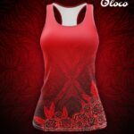 Tank top naramki róże