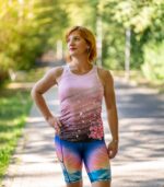 różowa koszulka bokserka tanktop sakura