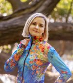 damska bluza sportowa kolorowa łąka