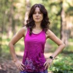 sportowa bokserka damska tanktop różowy orchidea