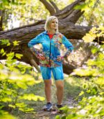 damska bluza sportowa kolorowa łąka