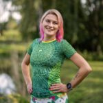 zielona koszulka techniczna damska tequila