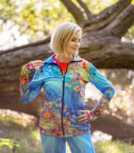 damska bluza sportowa kolorowa łąka